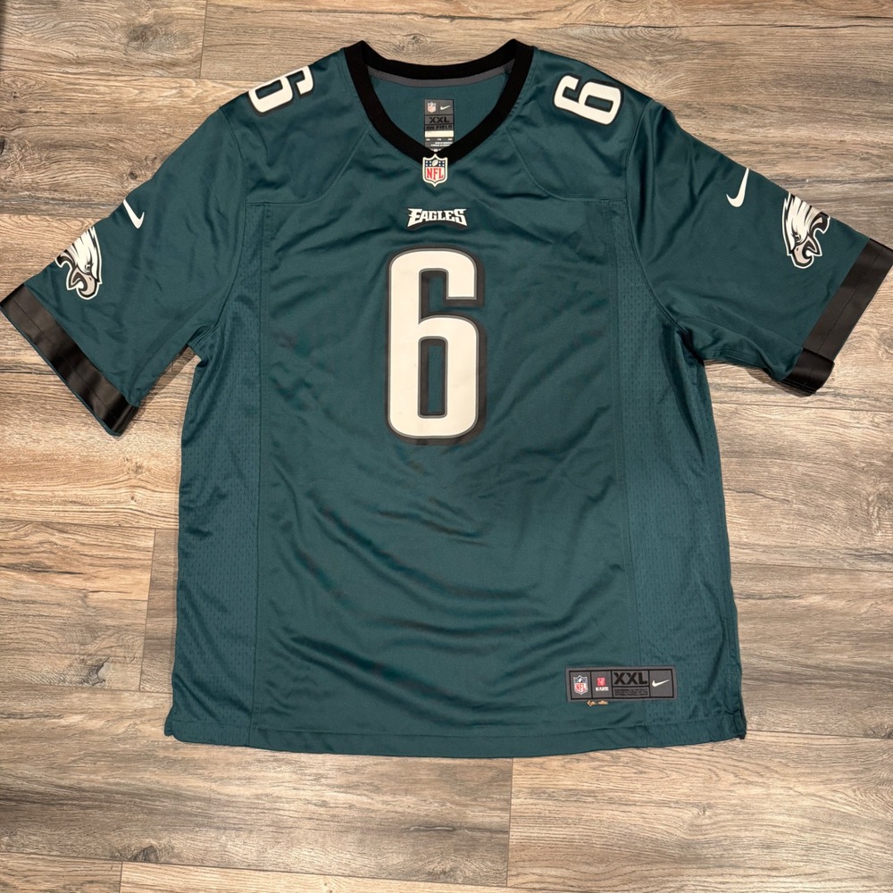 Nike NFL Philadelphia Eagles DeVonta Smith 6 Jersey Mens XXL Midnight Green VGC